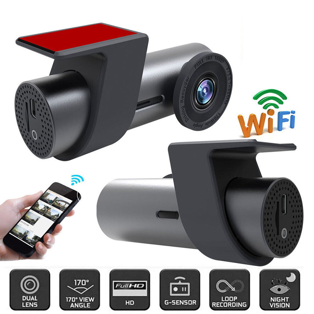 Car Driving Recorder 1080p Hd Wifi Dvr Camera Dual Recording Night Vision Reversing Dash Cam Black - Premium Car Rear View Camera from Rapidvehicles - Just $53.47! Shop now at Rapidvehicles