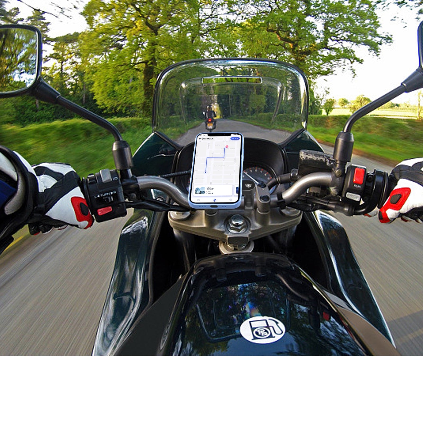 Motorcycle Bicycle Phone Holder Quick-release Rotating Magnetic - Premium Car Mounts & Holders from Rapidvehicles - Just $29.99! Shop now at Rapidvehicles