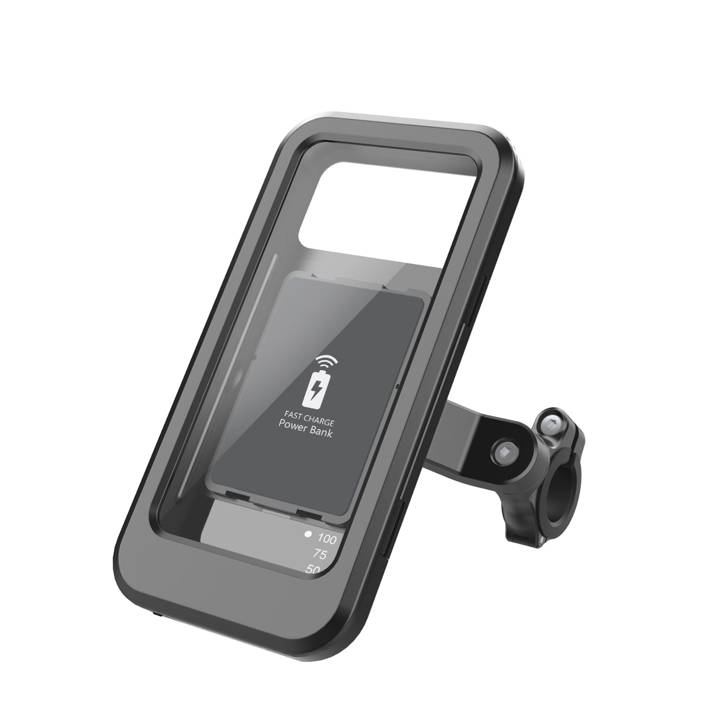 Motorcycle Bicycle Handlebar Phone Holder Wireless Charger - Premium Car Mounts & Holders from Rapidvehicles - Just $53.09! Shop now at Rapidvehicles