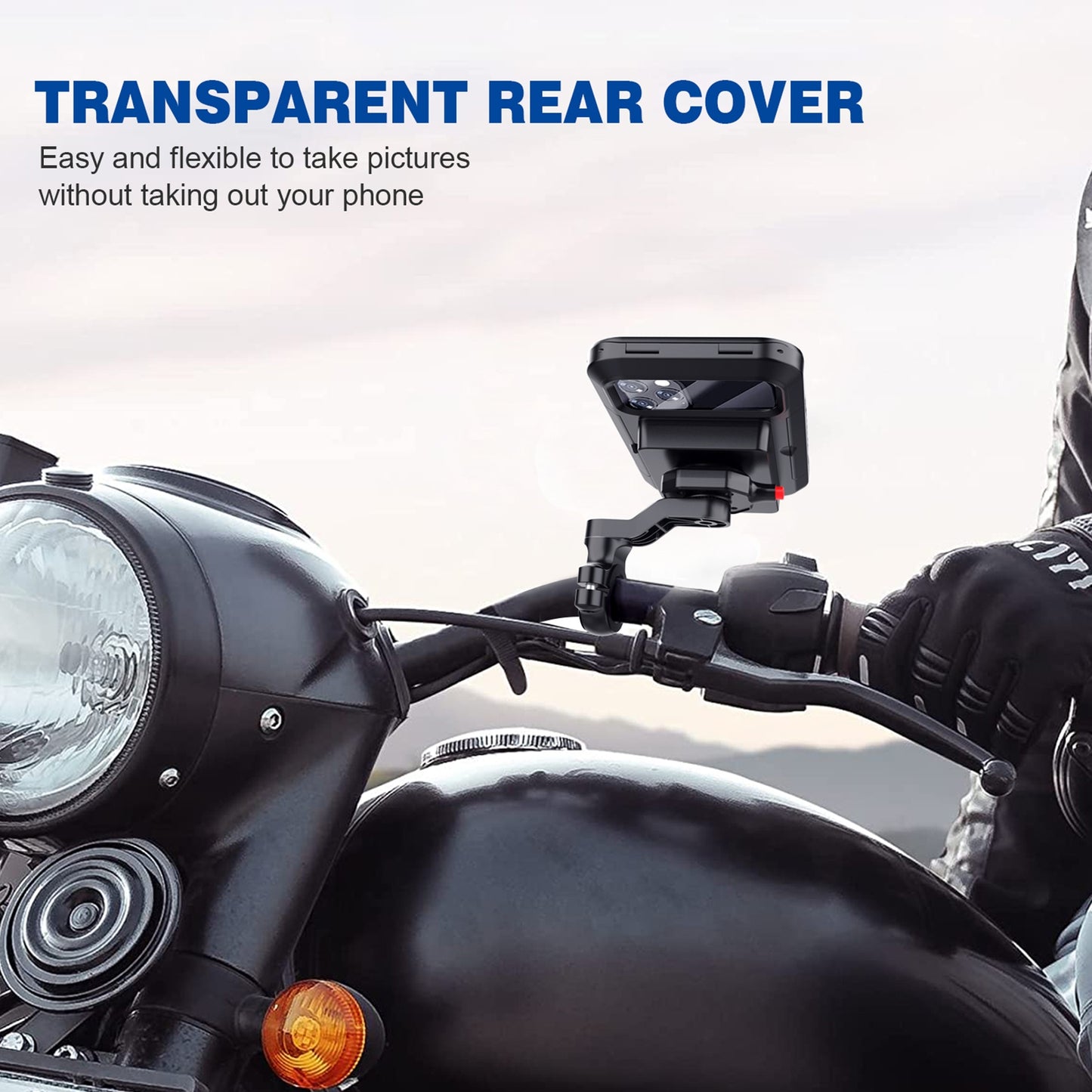 Motorcycle Bicycle Handlebar Phone Holder Wireless Charger - Premium Car Mounts & Holders from Rapidvehicles - Just $53.09! Shop now at Rapidvehicles