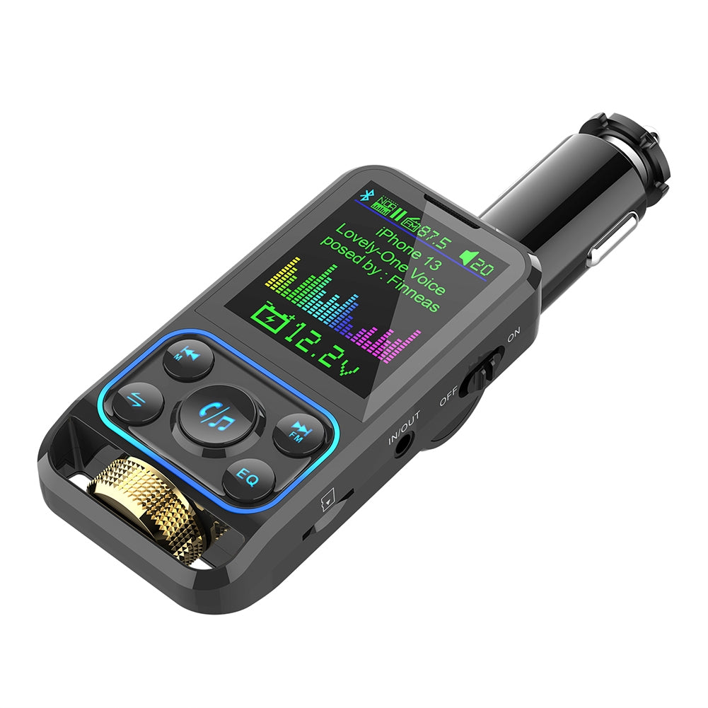 Fm Transmitter Wireless Car Handsfree Bluetooth Mp3 Player Black - Premium Car Chargers from Rapidvehicles - Just $34.99! Shop now at Rapidvehicles