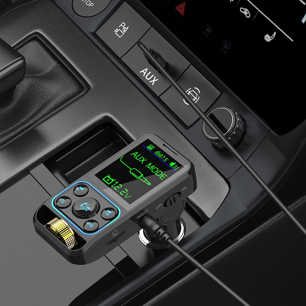 Fm Transmitter Wireless Car Handsfree Bluetooth Mp3 Player Black - Premium Car Chargers from Rapidvehicles - Just $34.99! Shop now at Rapidvehicles