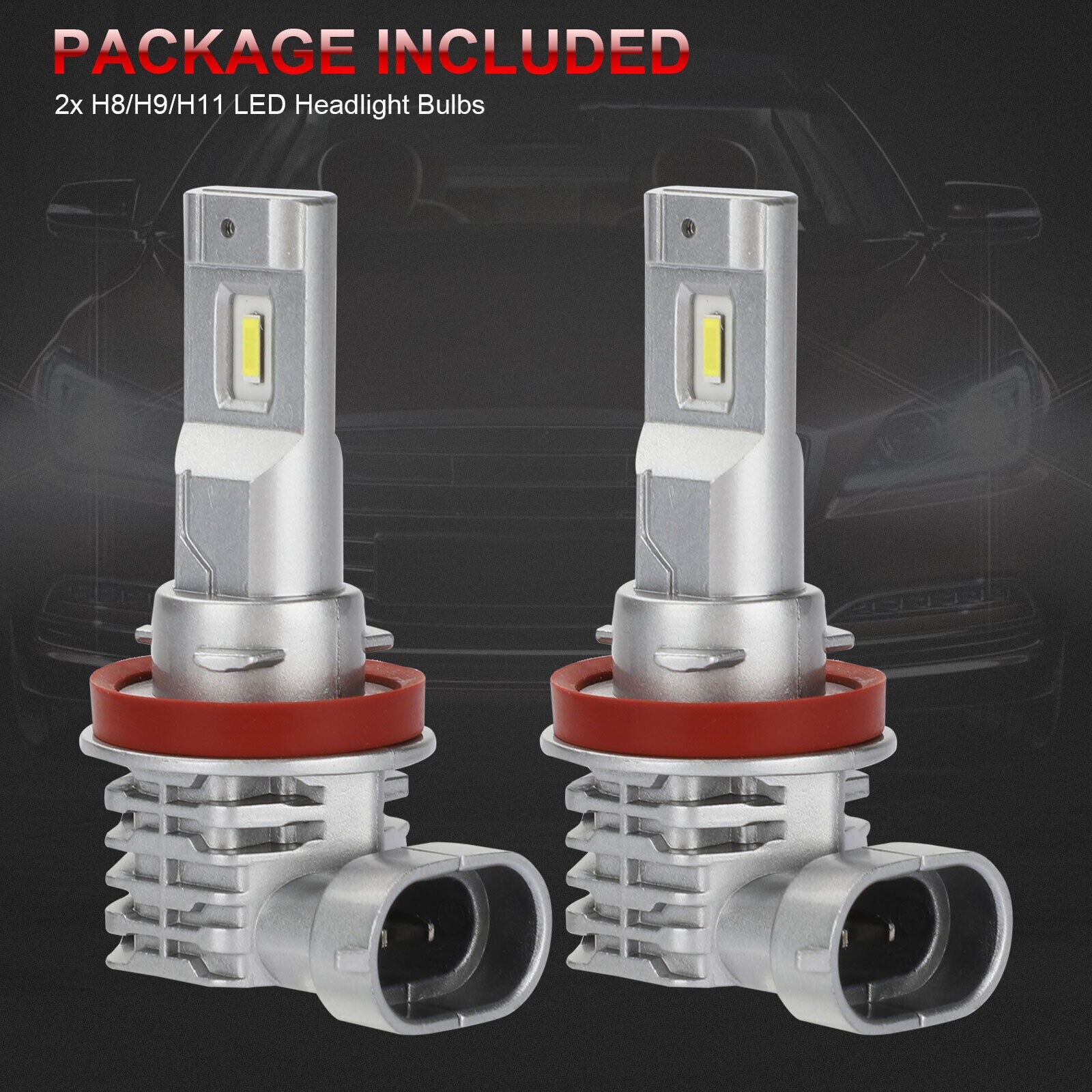 2pcs Car Led Headlight Kit H11 H9 H8 Super Bright Fog Lamp - Premium Car LED Lights from Rapidvehicles - Just $46.99! Shop now at Rapidvehicles