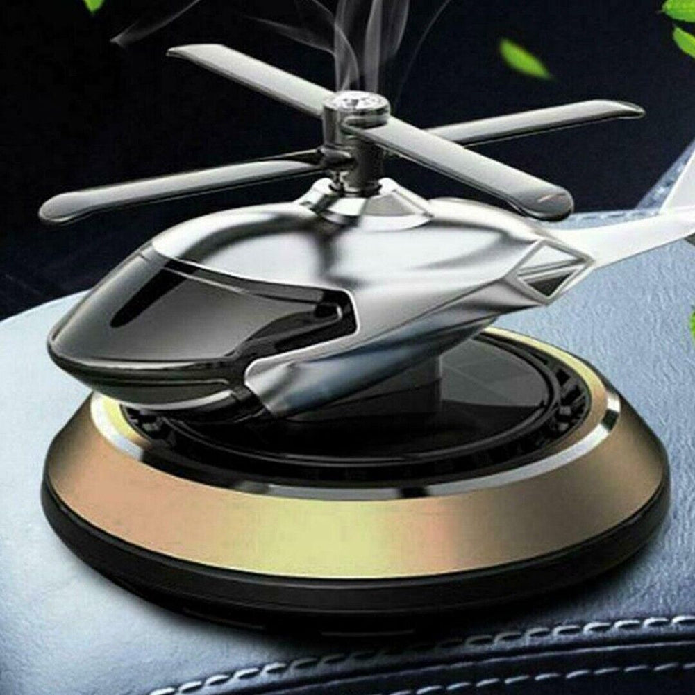 Solar Energy Rotating Helicopter Aroma Diffuser Car Air Freshener - Premium Car Air Purifier from Rapidvehicles - Just $41.99! Shop now at Rapidvehicles