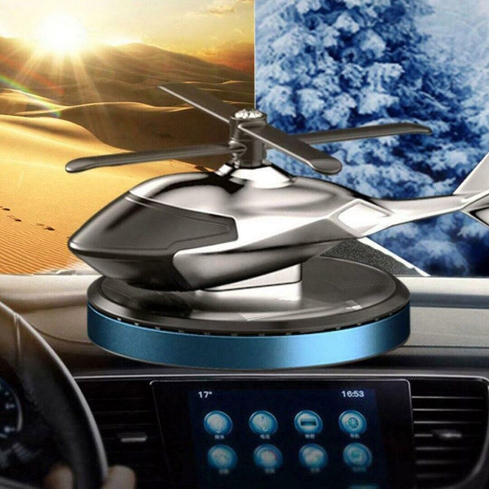 Solar Energy Rotating Helicopter Aroma Diffuser Car Air Freshener - Premium Car Air Purifier from Rapidvehicles - Just $41.99! Shop now at Rapidvehicles