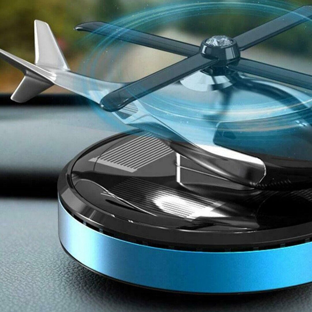 Solar Energy Rotating Helicopter Aroma Diffuser Car Air Freshener - Premium Car Air Purifier from Rapidvehicles - Just $37.79! Shop now at Rapidvehicles