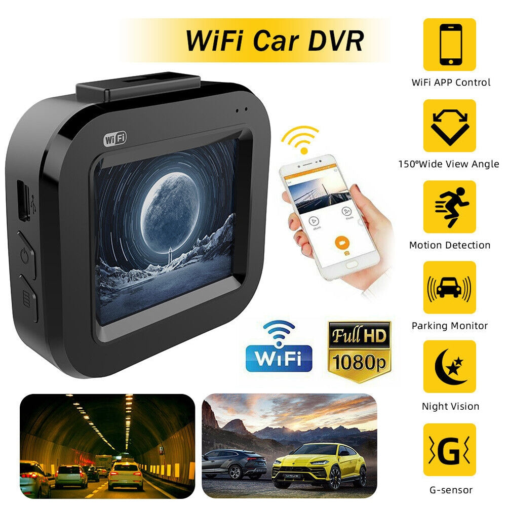 1080P HD Wifi Car Dash Cam DVR Camera 2 Inch Ips Screen Driving Recorder G-sensor Night Vision Camcorder Black - Premium Car Rear View Camera from Rapidvehicles - Just $48.05! Shop now at Rapidvehicles