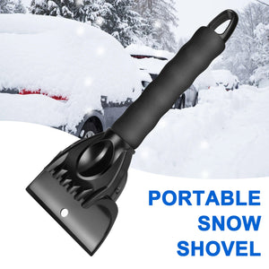 Car Ice Scraper Snow Frost Removal Shovel Defrost Winter Snow Clearing Tool for Windshield Black - Premium Car Wash Tools from Rapidvehicles - Just $12.78! Shop now at Rapidvehicles