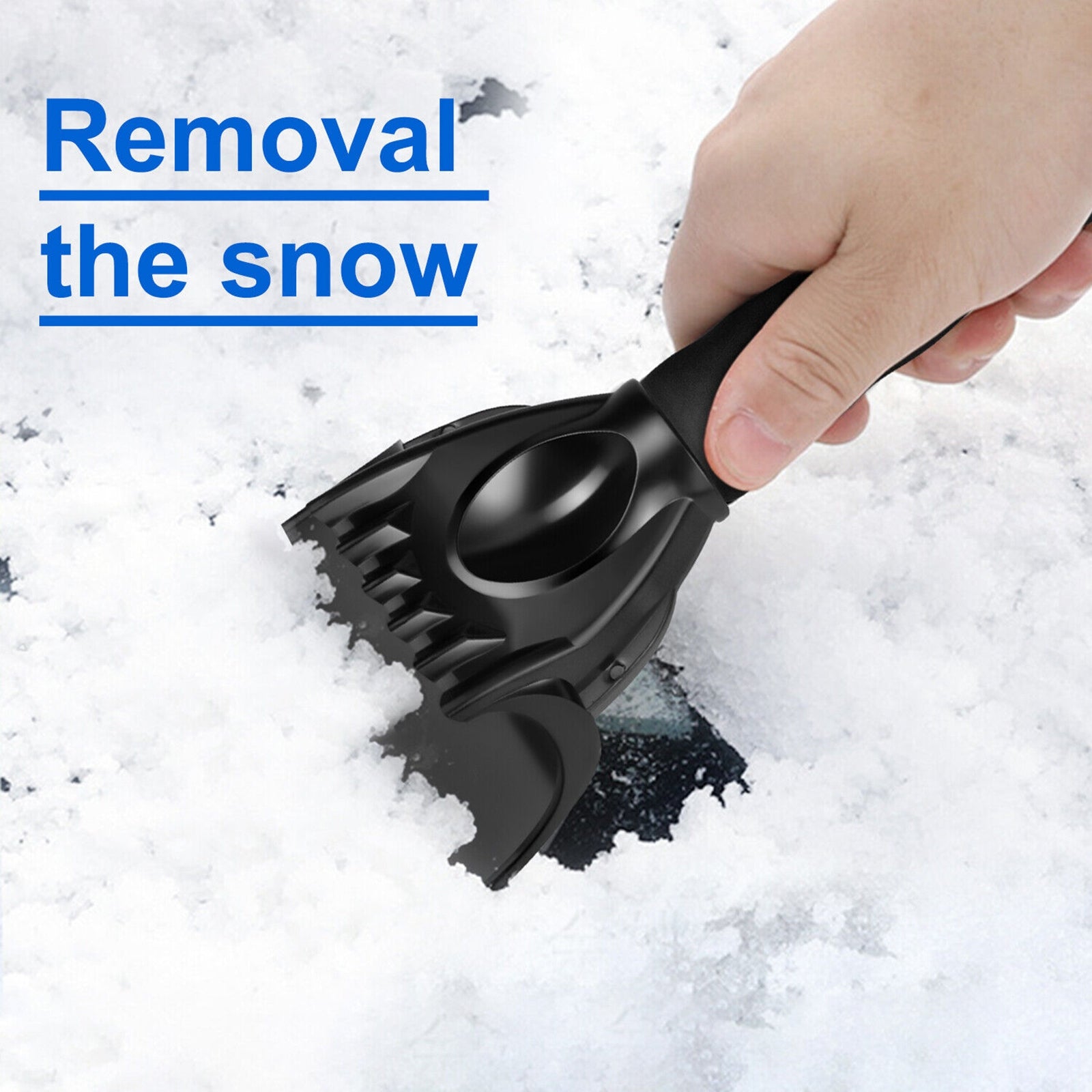 Car Ice Scraper Snow Frost Removal Shovel Defrost Winter Snow Clearing Tool for Windshield Black - Premium Car Wash Tools from Rapidvehicles - Just $12.78! Shop now at Rapidvehicles