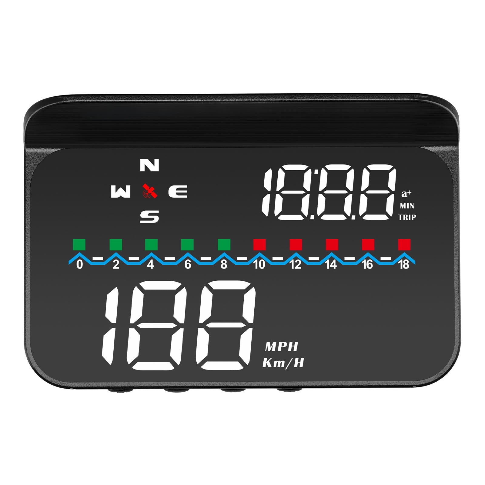 Car Hud Head-up Display Gps System Hd Windshield Projector Speedometer Electronic Voltage Display Black - Premium Car DVR from Rapidvehicles - Just $36.99! Shop now at Rapidvehicles