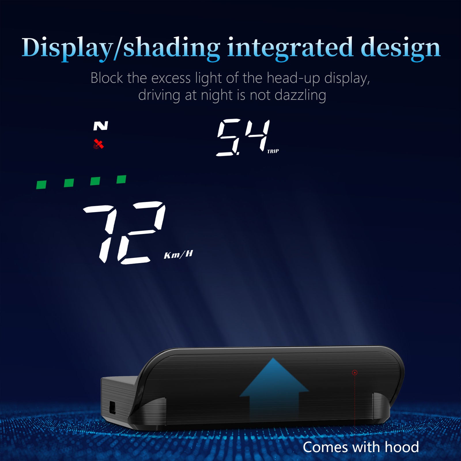 Car Hud Head-up Display Gps System Hd Windshield Projector - Premium Car DVR from Rapidvehicles - Just $52.19! Shop now at Rapidvehicles