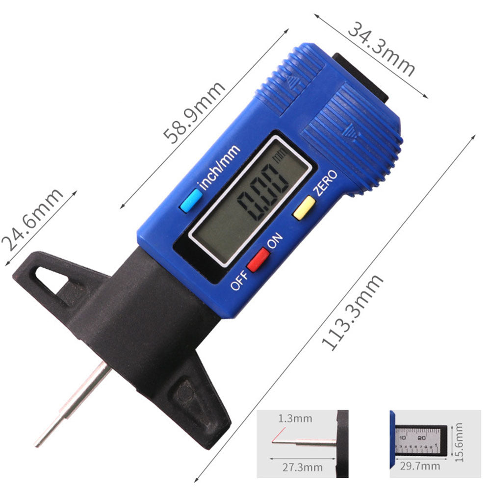 Digital Car Tire Tread Depth Gauge Meter Built-in Bluetooth - Premium Other Car Tools from Rapidvehicles - Just $15.29! Shop now at Rapidvehicles