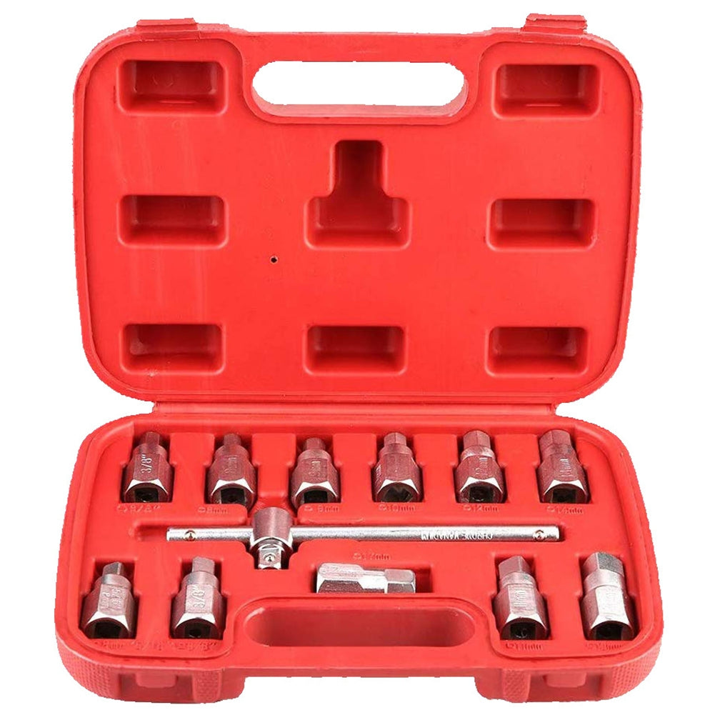 12pcs Car Oil Bottom Screw Removal Tools Drain Plug Sump Key Set - Premium Other Car Tools from Rapidvehicles - Just $69.99! Shop now at Rapidvehicles