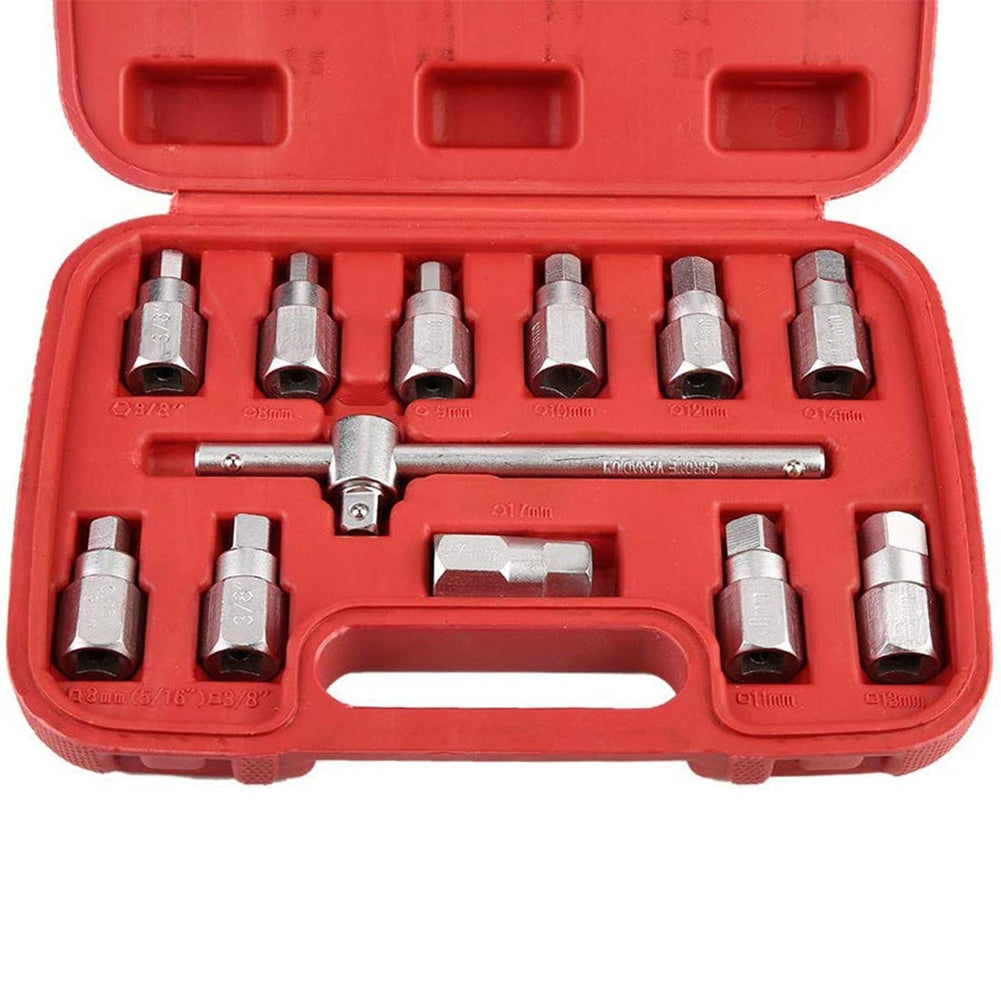 12pcs Car Oil Bottom Screw Removal Tools Drain Plug Sump Key Set - Premium Other Car Tools from Rapidvehicles - Just $69.99! Shop now at Rapidvehicles