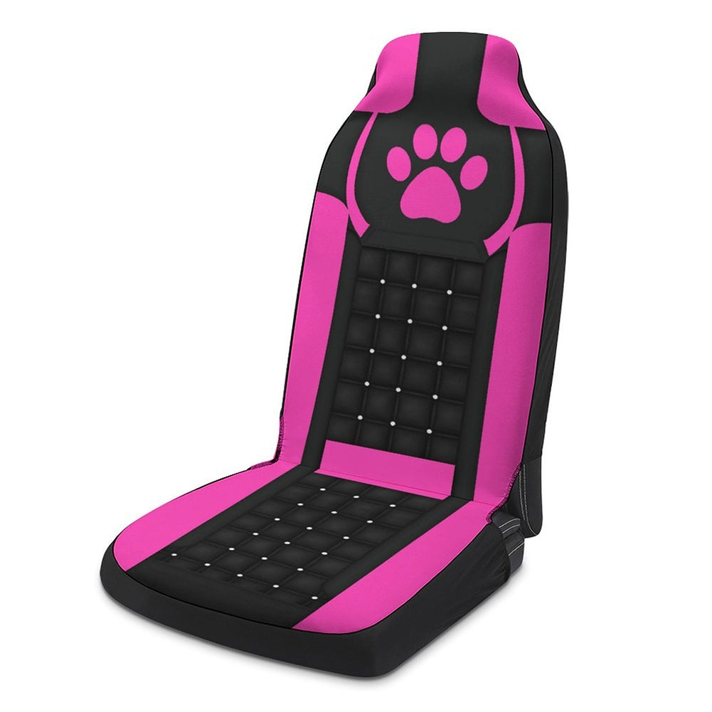 Car Single Seat Cover Cute Footprint Pattern Front Row Seat Cover - Premium Car Seat Cushion from Rapidvehicles - Just $33.99! Shop now at Rapidvehicles