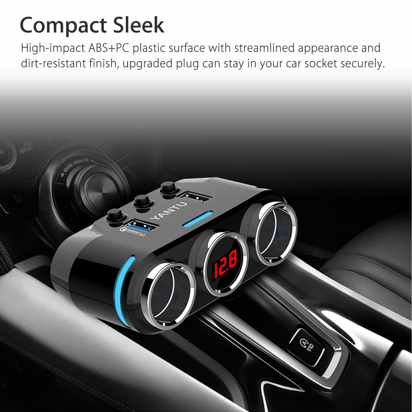 2-way Car Cigarette Lighter Socket Splitter Portable Dual USB Car - Premium Car Chargers from Rapidvehicles - Just $37.99! Shop now at Rapidvehicles