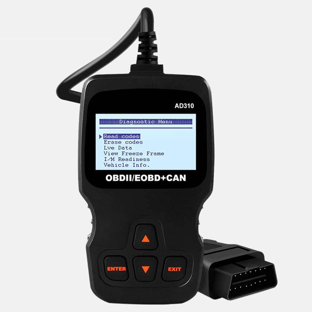 Ad310 Classic Car Fault Detector Obdii Universal Auto Scanner Engine Fault Code Reader Diagnostic Tool Black - Premium OBD & Diagnostic Tools from Rapidvehicles - Just $66.99! Shop now at Rapidvehicles