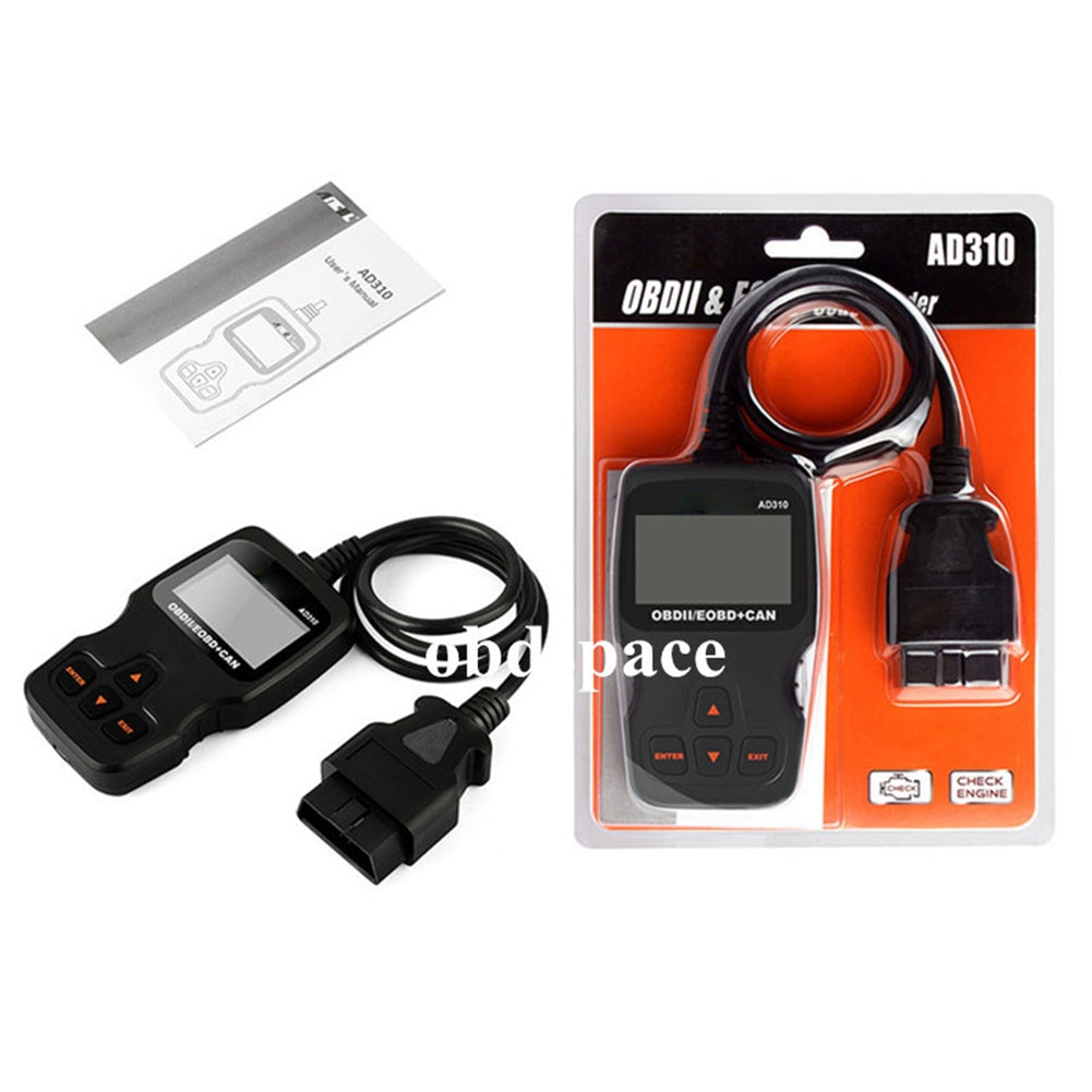 Ad310 Classic Car Fault Detector Obdii Universal Auto Scanner Engine Fault Code Reader Diagnostic Tool Black - Premium OBD & Diagnostic Tools from Rapidvehicles - Just $66.99! Shop now at Rapidvehicles