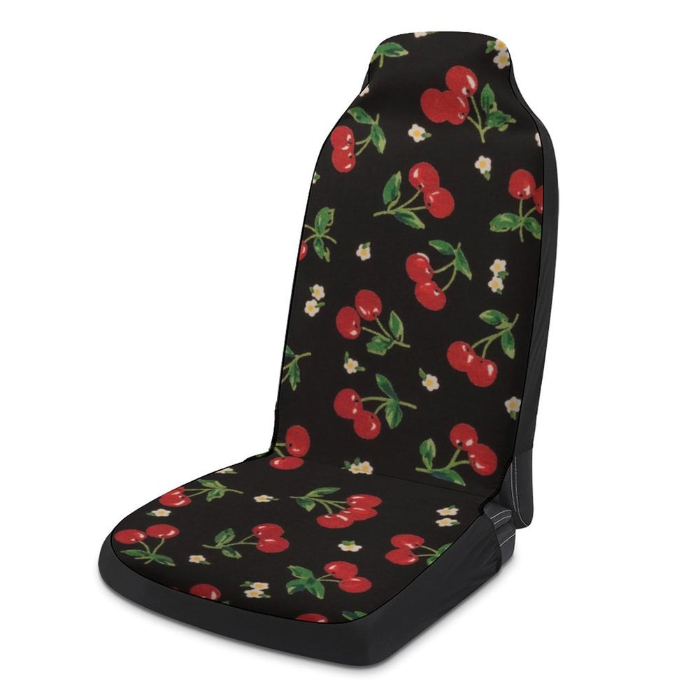 Car Seat Cover Protector Cherry Pattern Single Front Seat Cover Universal Interior Supplies Cherry Print - Premium Car Seat Cushion from Rapidvehicles - Just $25.99! Shop now at Rapidvehicles