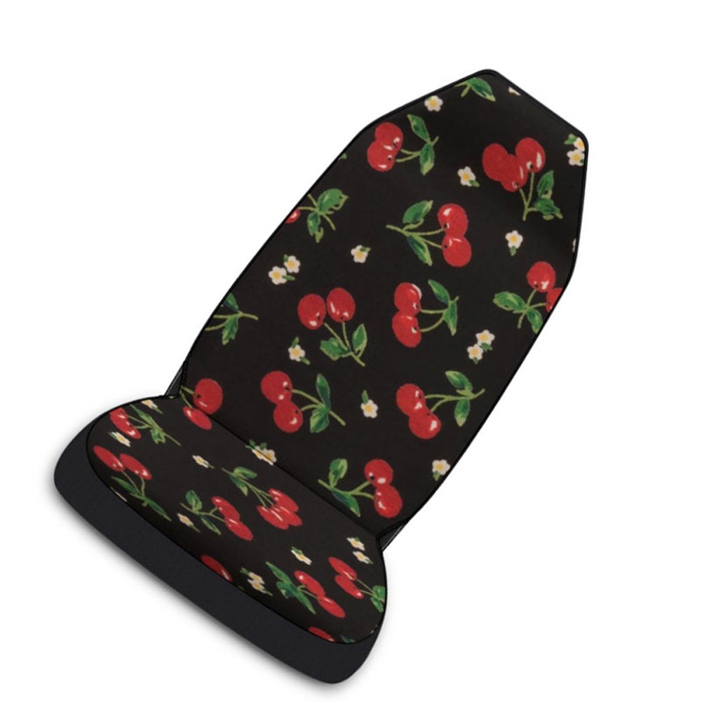 Car Seat Cover Protector Cherry Pattern Single Front Seat Cover Universal Interior Supplies Cherry Print - Premium Car Seat Cushion from Rapidvehicles - Just $25.99! Shop now at Rapidvehicles