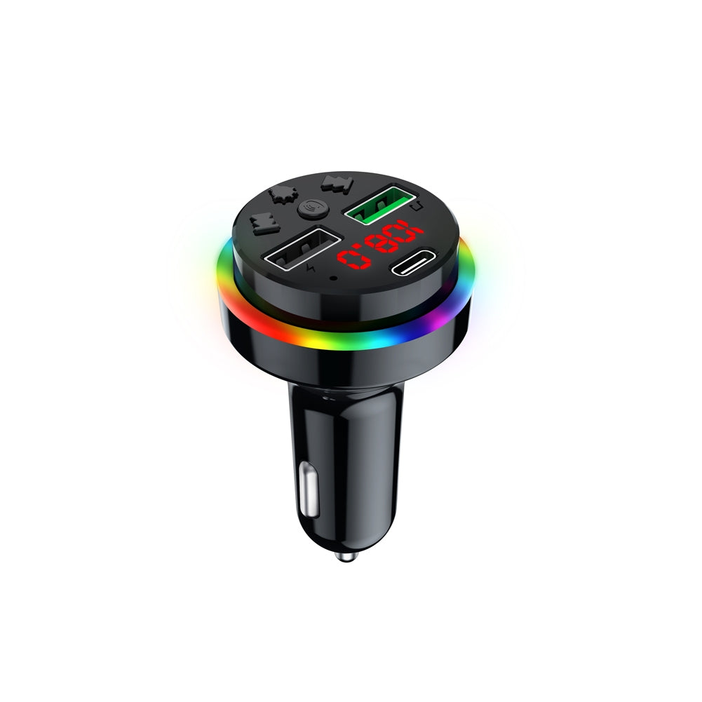 F15 Car Mp3 Player Bluetooth Receiver Hands-free Adapter Dual Usb Smart Charging Fm Transmitter Black - Premium Car Chargers from Rapidvehicles - Just $17.99! Shop now at Rapidvehicles