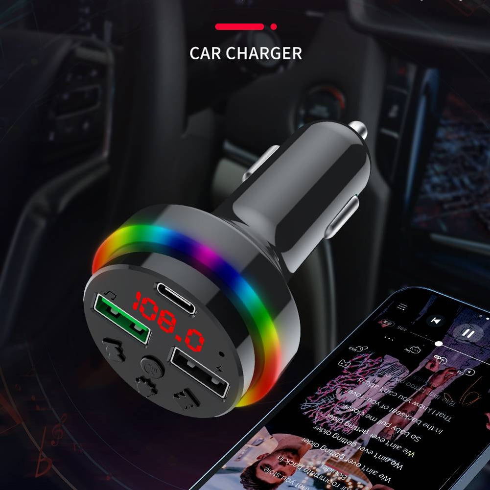 F15 Car Mp3 Player Bluetooth Receiver Hands-free Adapter Dual Usb Smart Charging Fm Transmitter Black - Premium Car Chargers from Rapidvehicles - Just $17.99! Shop now at Rapidvehicles