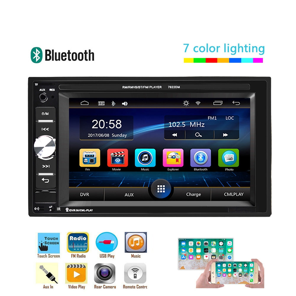 6.2-inch Dual Din Car Mp5 Player Hd Bluetooth Hands-free Call - Premium Car DVR from Rapidvehicles - Just $91.79! Shop now at Rapidvehicles