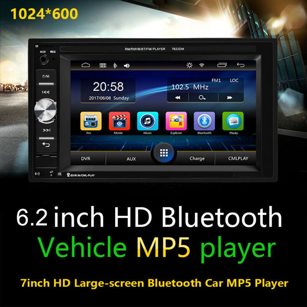 6.2-inch Dual Din Car Mp5 Player Hd Bluetooth Hands-free Call - Premium Car DVR from Rapidvehicles - Just $91.79! Shop now at Rapidvehicles