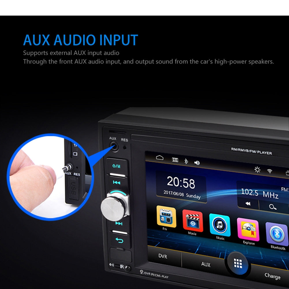 6.2-inch Dual Din Car Mp5 Player Hd Bluetooth Hands-free Call - Premium Car DVR from Rapidvehicles - Just $91.79! Shop now at Rapidvehicles