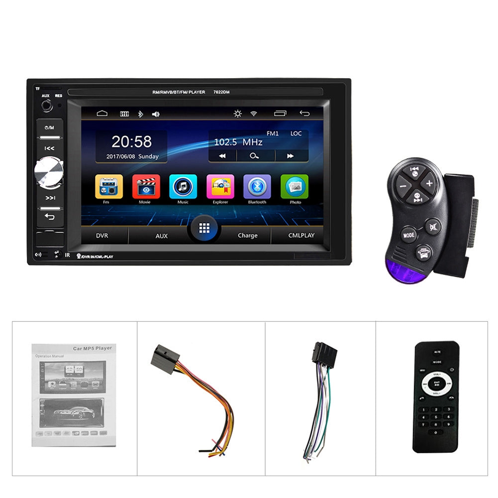 6.2-inch Dual Din Car Mp5 Player Hd Bluetooth Hands-free Call - Premium Car DVR from Rapidvehicles - Just $91.79! Shop now at Rapidvehicles