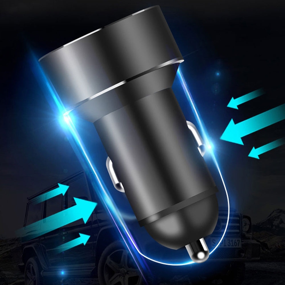 Dual Usb Car Charger Digital Display Multi-functional Constant Temperature Charging Adapter Vehicle Parts black - Premium Car Chargers from Rapidvehicles - Just $14.99! Shop now at Rapidvehicles