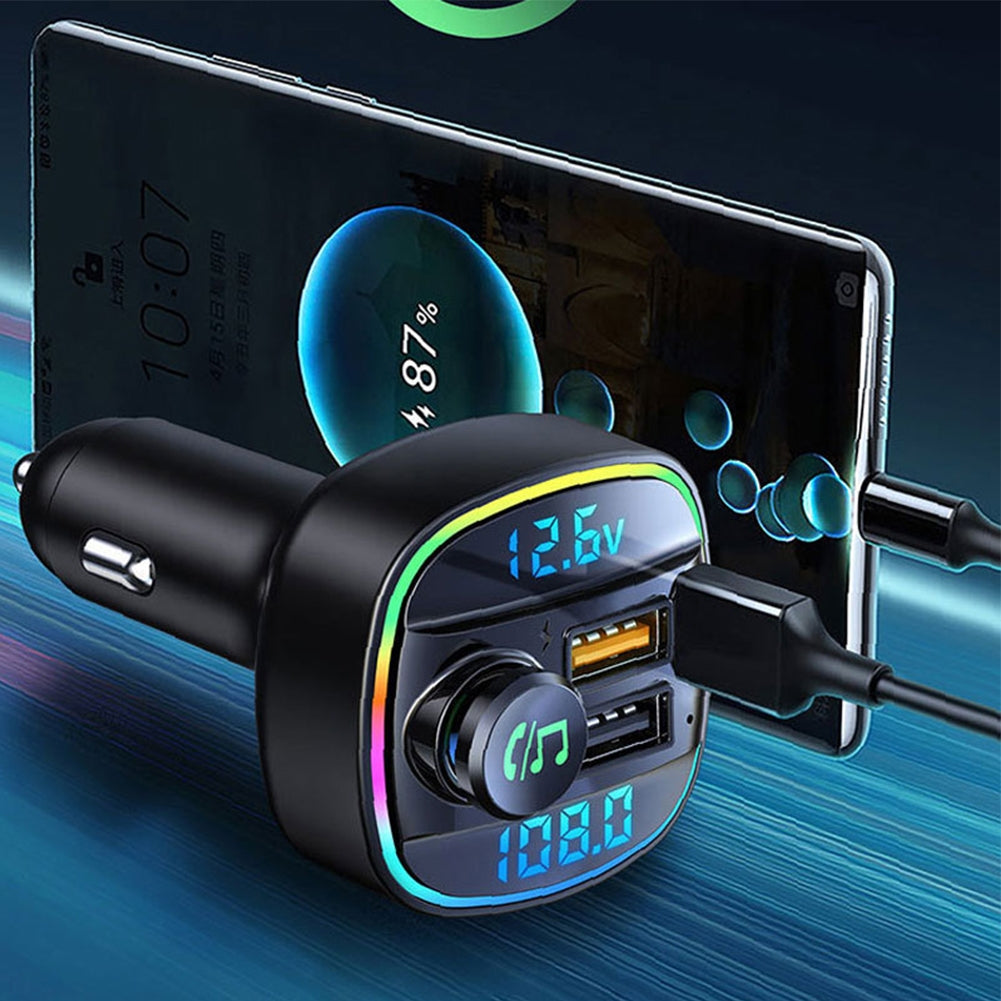 C22 Car Bluetooth-compatible Mp3 Player Fm Transmitter Hands-free Call Stereo Music Playback With Usb Adapter black - Premium Car Chargers from Rapidvehicles - Just $26.99! Shop now at Rapidvehicles