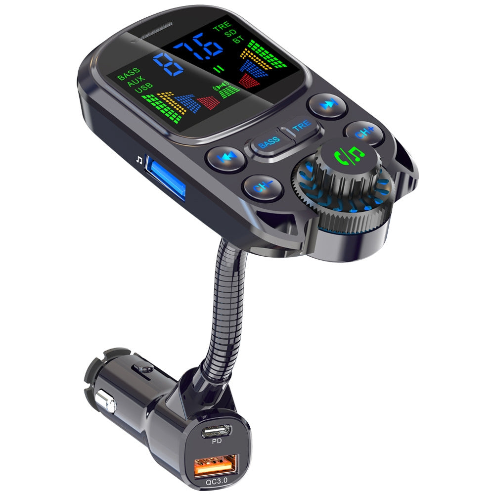 Car Mp3 Player Cigarette Lighter Bluetooth Hands-free Call Fast Charging Charger Fm Transmitter BC86 black - Premium Car Chargers from Rapidvehicles - Just $30.99! Shop now at Rapidvehicles