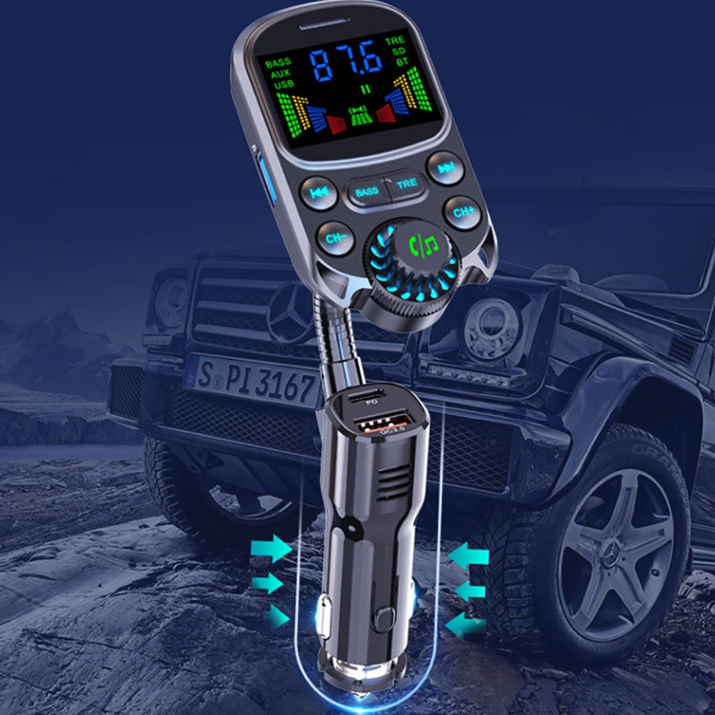 Car Mp3 Player Cigarette Lighter Bluetooth Hands-free Call Fast Charging Charger Fm Transmitter BC86 black - Premium Car Chargers from Rapidvehicles - Just $30.99! Shop now at Rapidvehicles