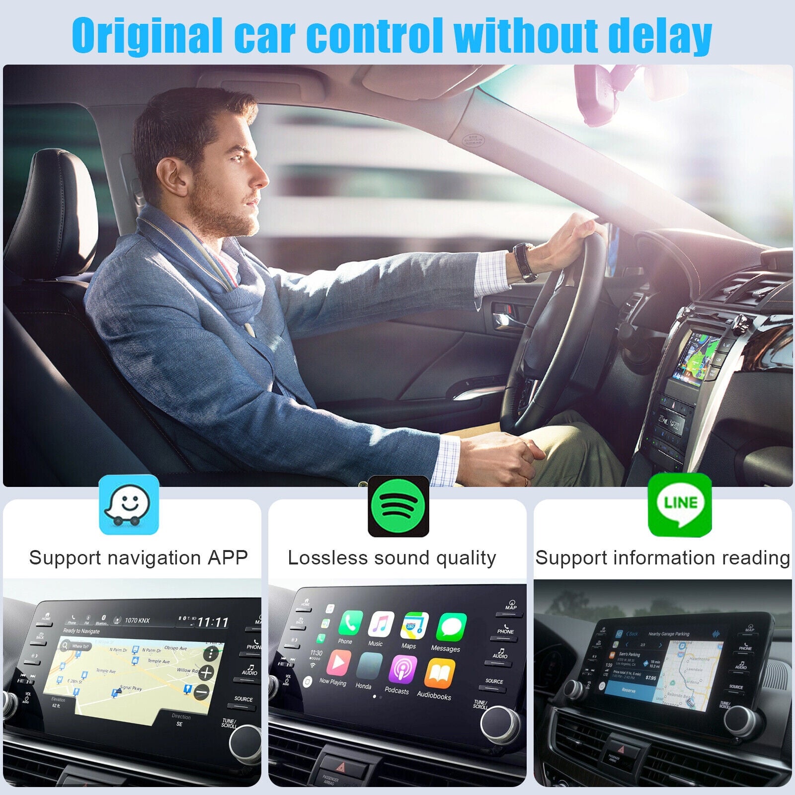 Carlinkit 4.0 Car Adapter Compatible for Carplay to Wireless - Premium Other Car Electronics from Rapidvehicles - Just $109.99! Shop now at Rapidvehicles