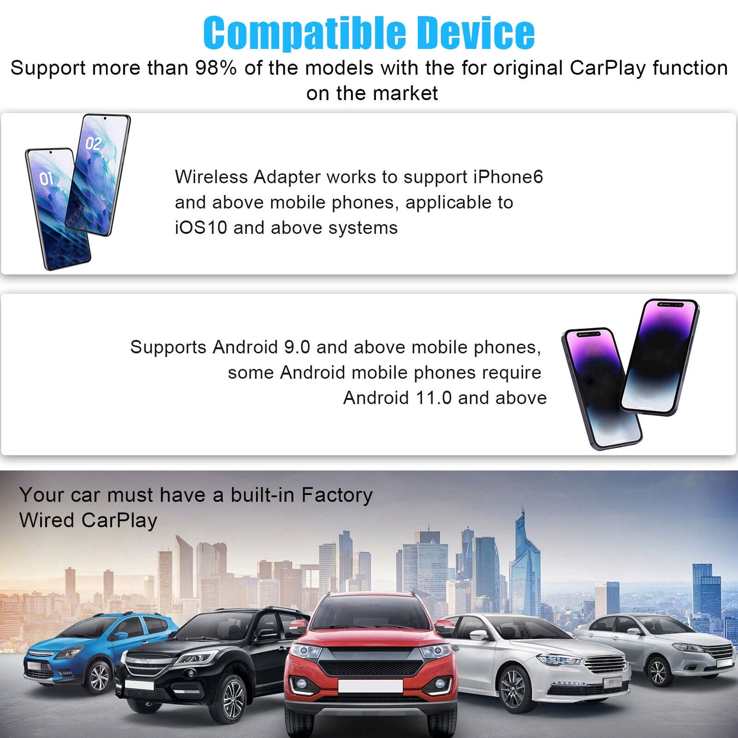 Carlinkit 4.0 Car Adapter Compatible for Carplay to Wireless - Premium Other Car Electronics from Rapidvehicles - Just $109.99! Shop now at Rapidvehicles