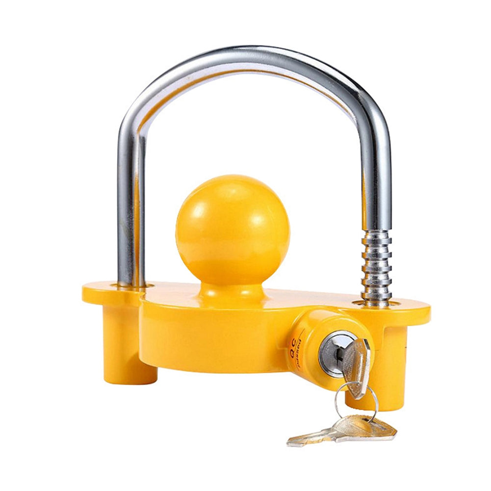 Car Trailer Lock Yacht Rv Connector Trailer Hook U-shaped Tow Ball Aluminum Alloy Security Anti-theft Lock yellow - Premium Motorcycle Accessories from Rapidvehicles - Just $40.99! Shop now at Rapidvehicles