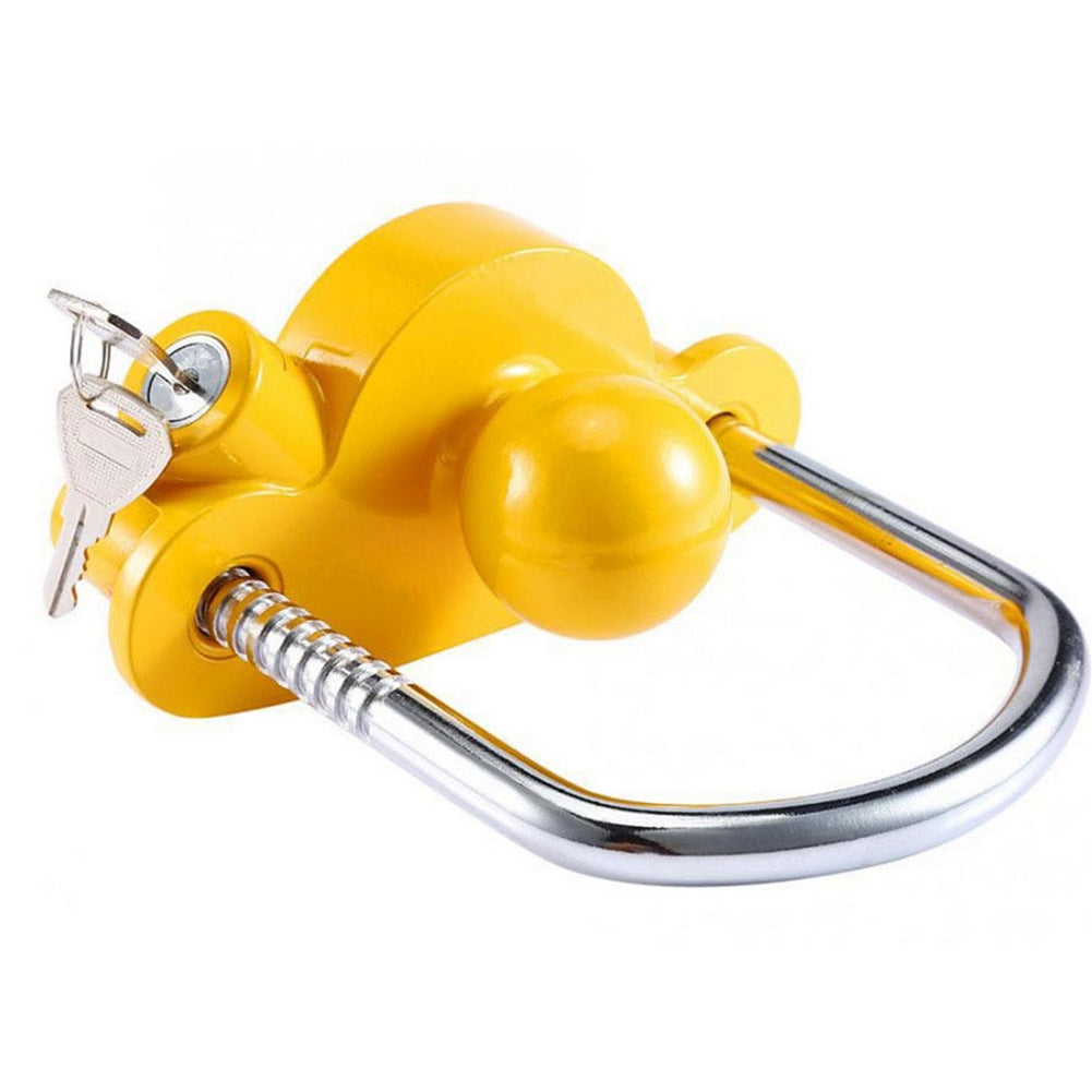 Car Trailer Lock Yacht Rv Connector Trailer Hook U-shaped Tow Ball Aluminum Alloy Security Anti-theft Lock yellow - Premium Motorcycle Accessories from Rapidvehicles - Just $40.99! Shop now at Rapidvehicles