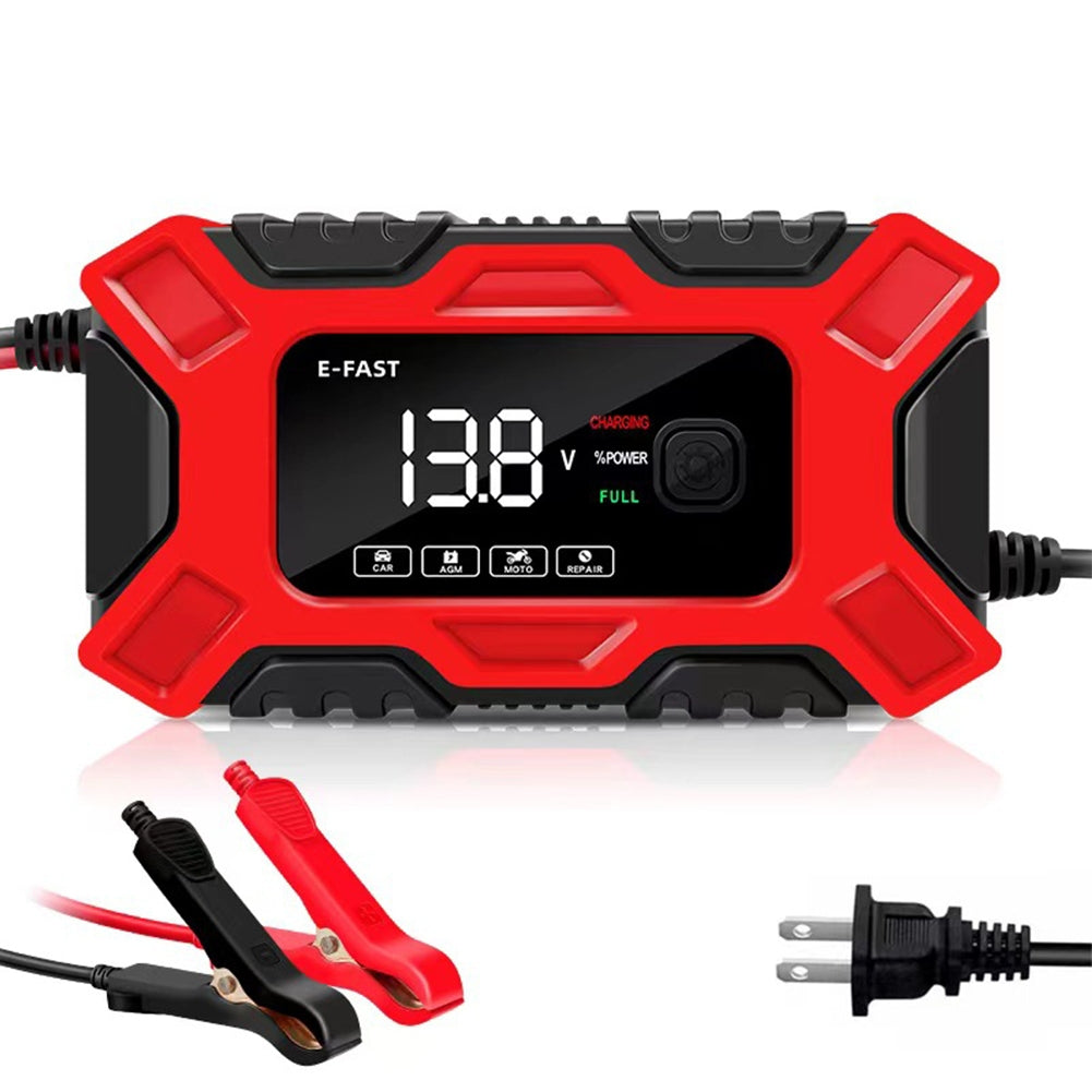 Full Automatic Car Battery Charger Lcd Display 12v Intelligent - Premium Other Car Electronics from Rapidvehicles - Just $47.99! Shop now at Rapidvehicles