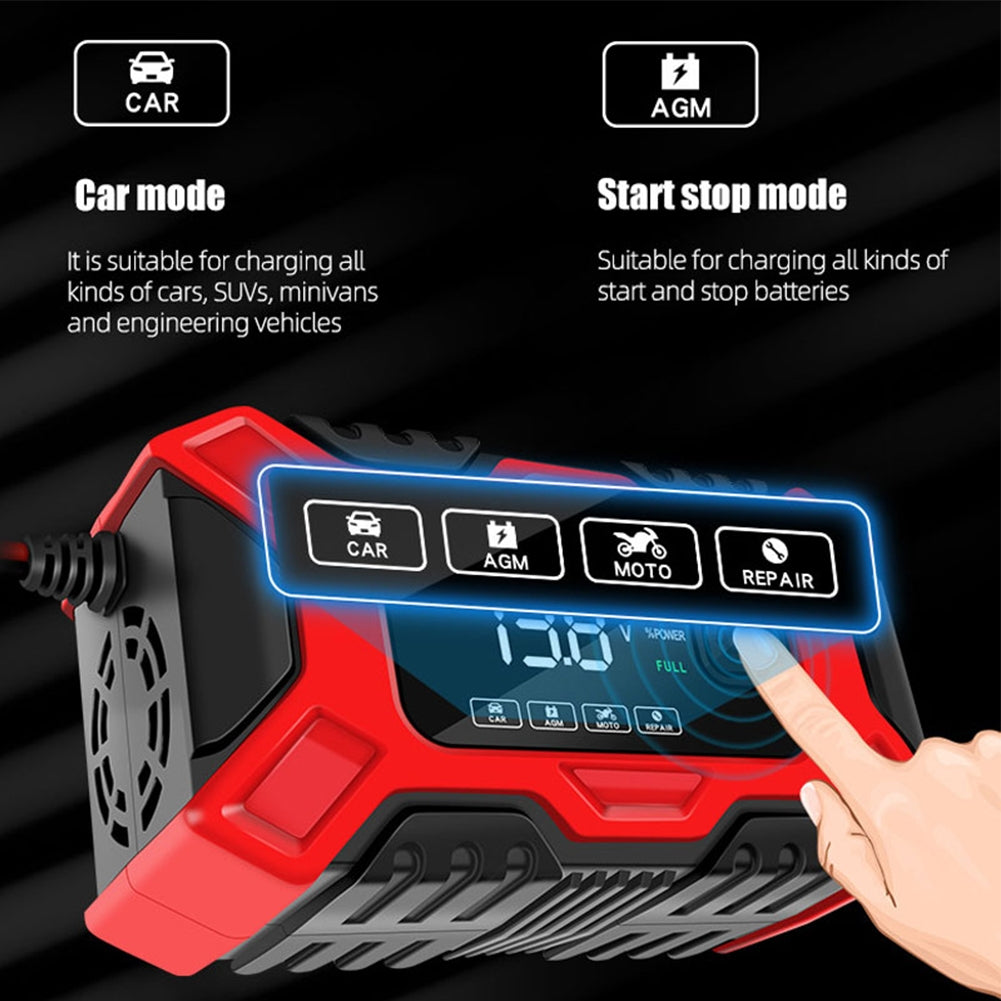 Full Automatic Car Battery Charger Lcd Display 12v Intelligent - Premium Other Car Electronics from Rapidvehicles - Just $47.99! Shop now at Rapidvehicles