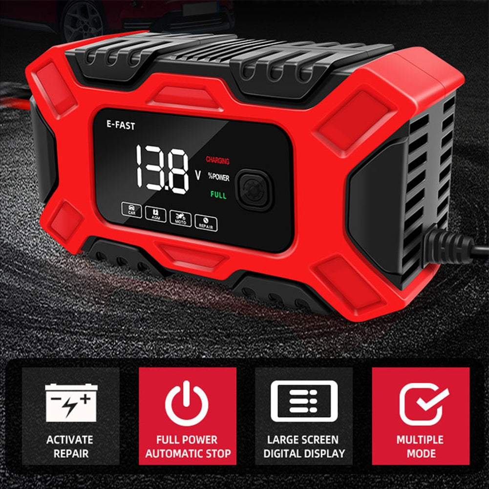 Full Automatic Car Battery Charger Lcd Display 12v Intelligent - Premium Other Car Electronics from Rapidvehicles - Just $47.99! Shop now at Rapidvehicles