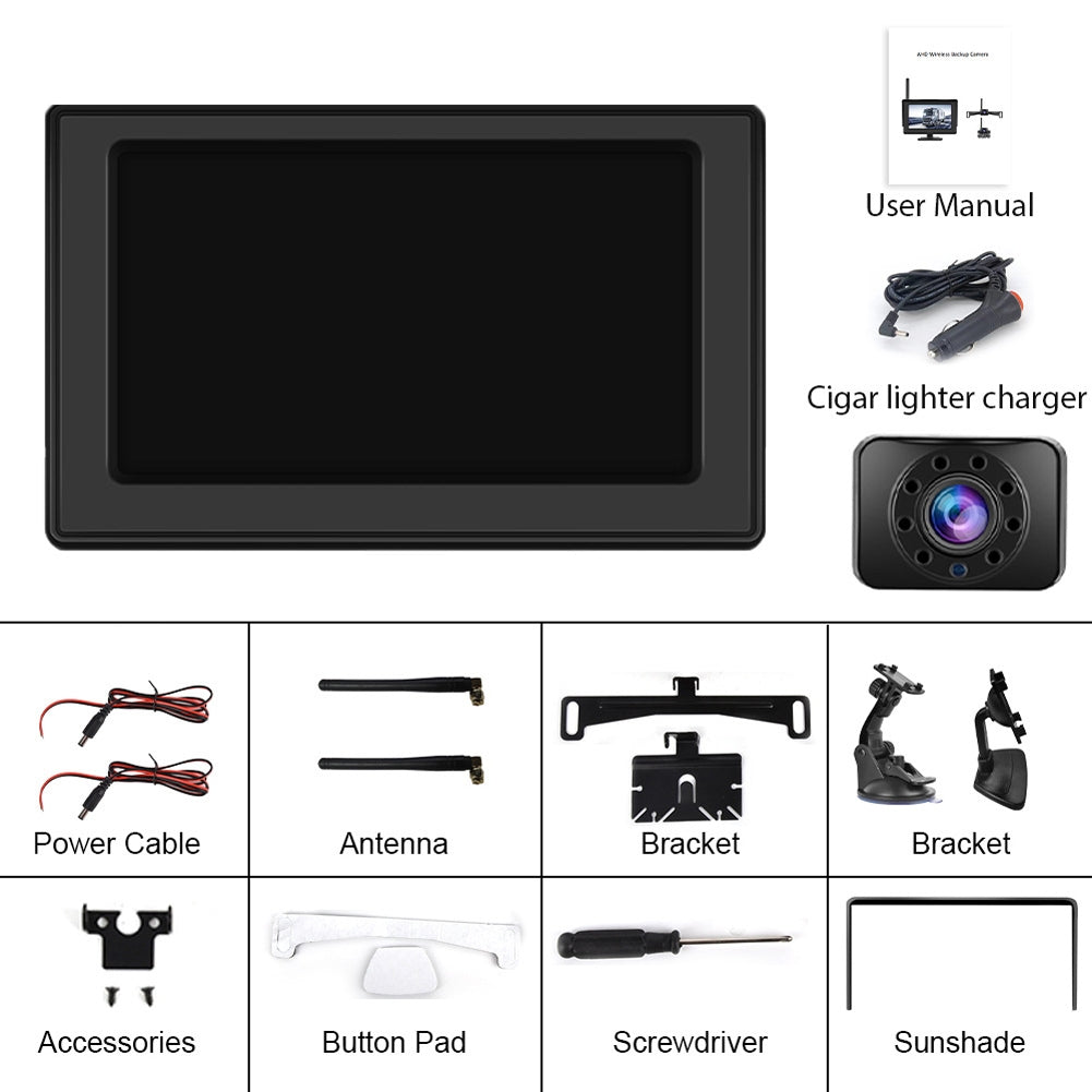 Digital Wireless Car Monitor 4.3 Inch Lcd Display Night Vision - Premium Car Rear View Camera from Rapidvehicles - Just $94.99! Shop now at Rapidvehicles