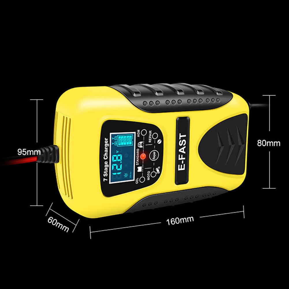 Car Motorcycle Battery Charger 12v 7-stage Multi-battery Mode Lead-acid Battery Charger Repair Maintainer US Plug - Premium Other Car Electronics from Rapidvehicles - Just $44.99! Shop now at Rapidvehicles