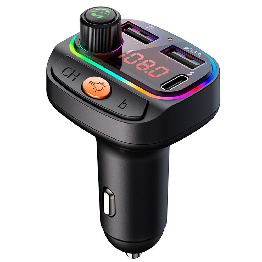 Car Mp3 Player Fm Transmitter Bluetooth Hands Free Car Kit Audio Adapter Fast Charger Auto Parts C15 - Premium Car Chargers from Rapidvehicles - Just $22.99! Shop now at Rapidvehicles