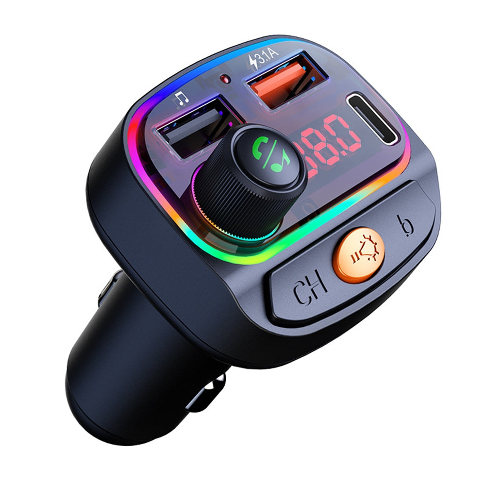 Car Mp3 Player Fm Transmitter Bluetooth Hands Free Car Kit Audio Adapter Fast Charger Auto Parts C15 - Premium Car Chargers from Rapidvehicles - Just $22.99! Shop now at Rapidvehicles