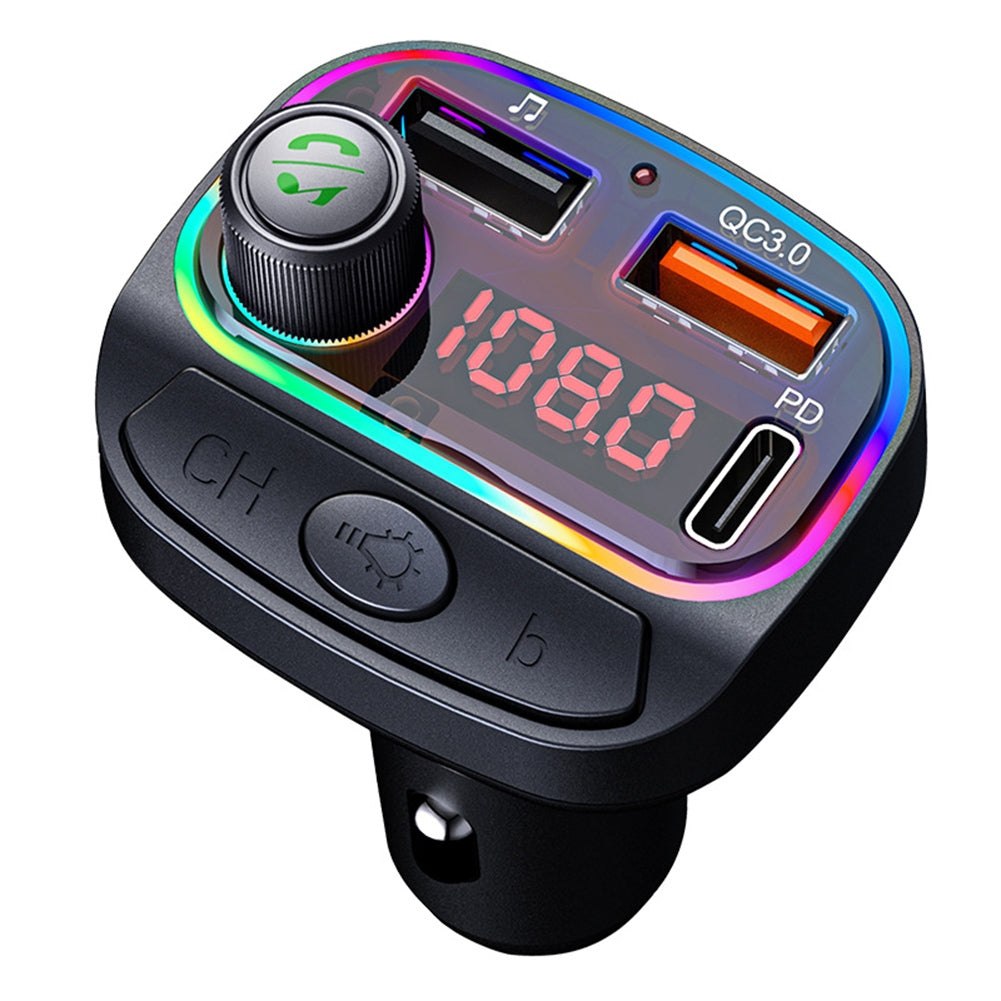 Car Mp3 Player Fm Transmitter Bluetooth Hands Free Car Kit Audio Adapter Fast Charger Auto Parts C15 - Premium Car Chargers from Rapidvehicles - Just $22.99! Shop now at Rapidvehicles