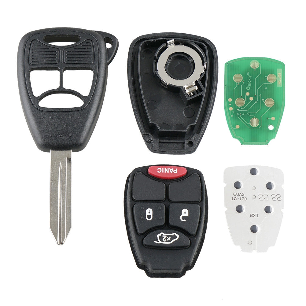 Keyless Entry Remote Car Key Fob 4 Buttons 315 Frequency Oht692427aa Replacement Parts Compatible For Chrysler black - Premium Car Organizers from Rapidvehicles - Just $22.99! Shop now at Rapidvehicles