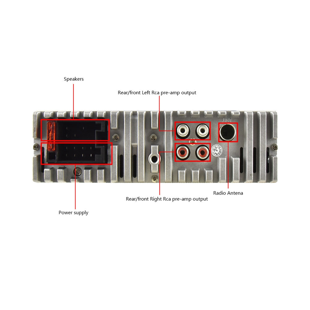 Single Din Car Mp3 Player Stereo Receiver Bluetooth-compatible - Premium Other Car Electronics from Rapidvehicles - Just $57.99! Shop now at Rapidvehicles