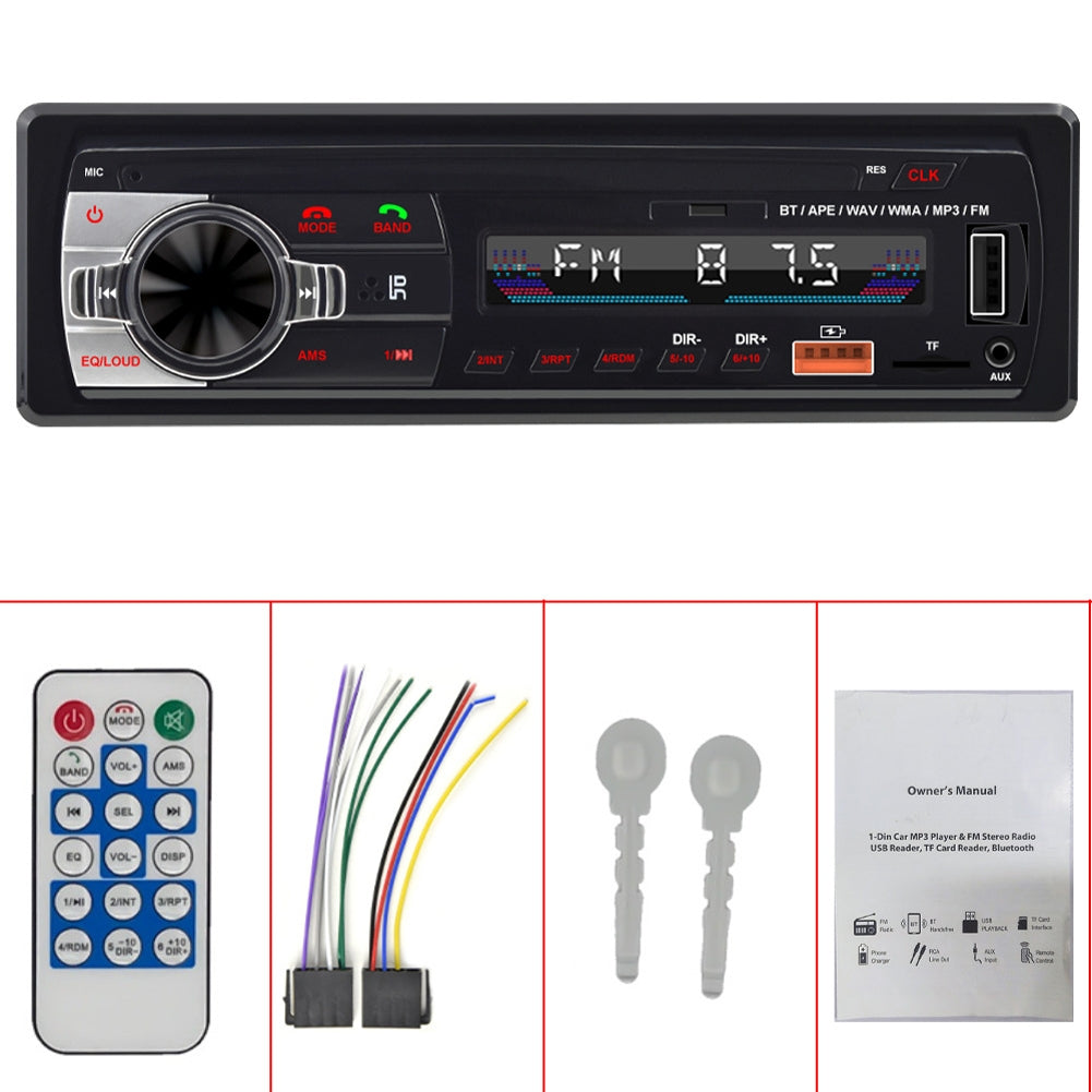 Single Din Car Mp3 Player Stereo Receiver Bluetooth-compatible - Premium Other Car Electronics from Rapidvehicles - Just $57.99! Shop now at Rapidvehicles