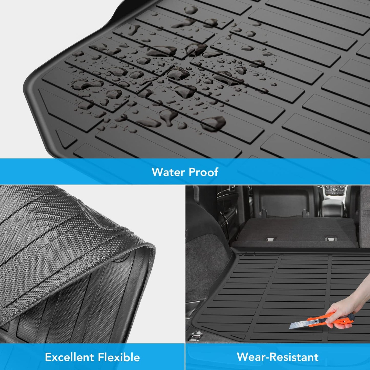 US GARVEE Car Trunk Protector All-Weather Rear Cargo Area Mat - Premium Automotive Accessories from Rapidvehicles - Just $64.79! Shop now at Rapidvehicles